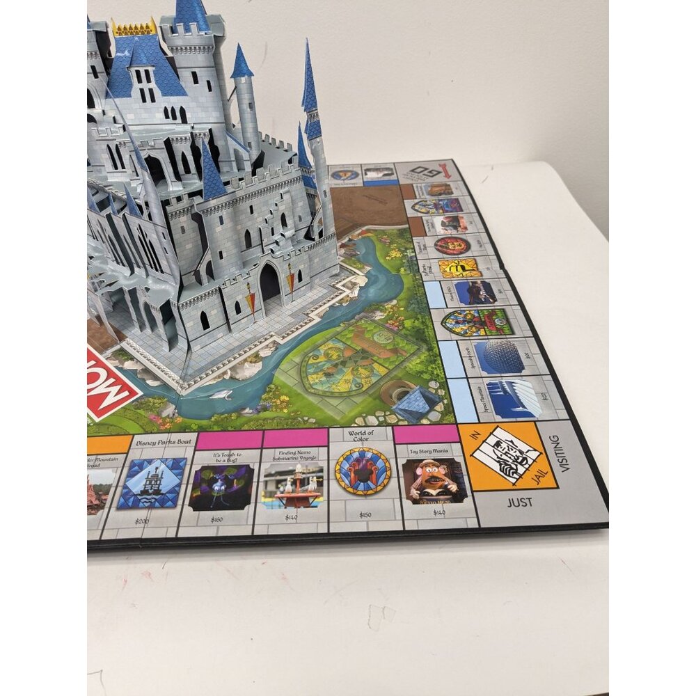 2019 Monopoly Disney Parks Edition Game Replacement Pop-up Castle Board - Picture 3 of 9
